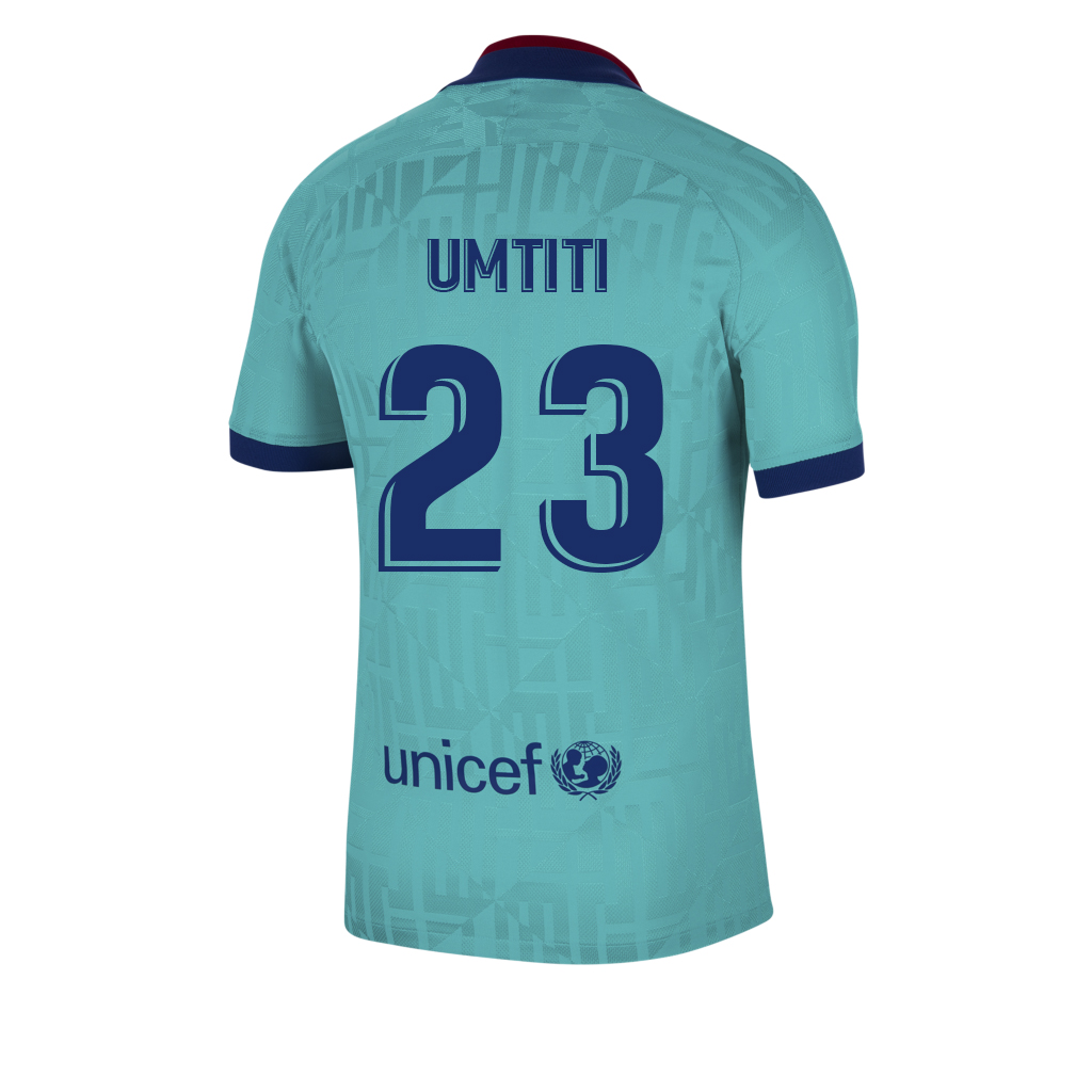 Kinder Fußball Samuel Umtiti 23 Ausweichtrikot Blau Trikot 2019/20 Hemd