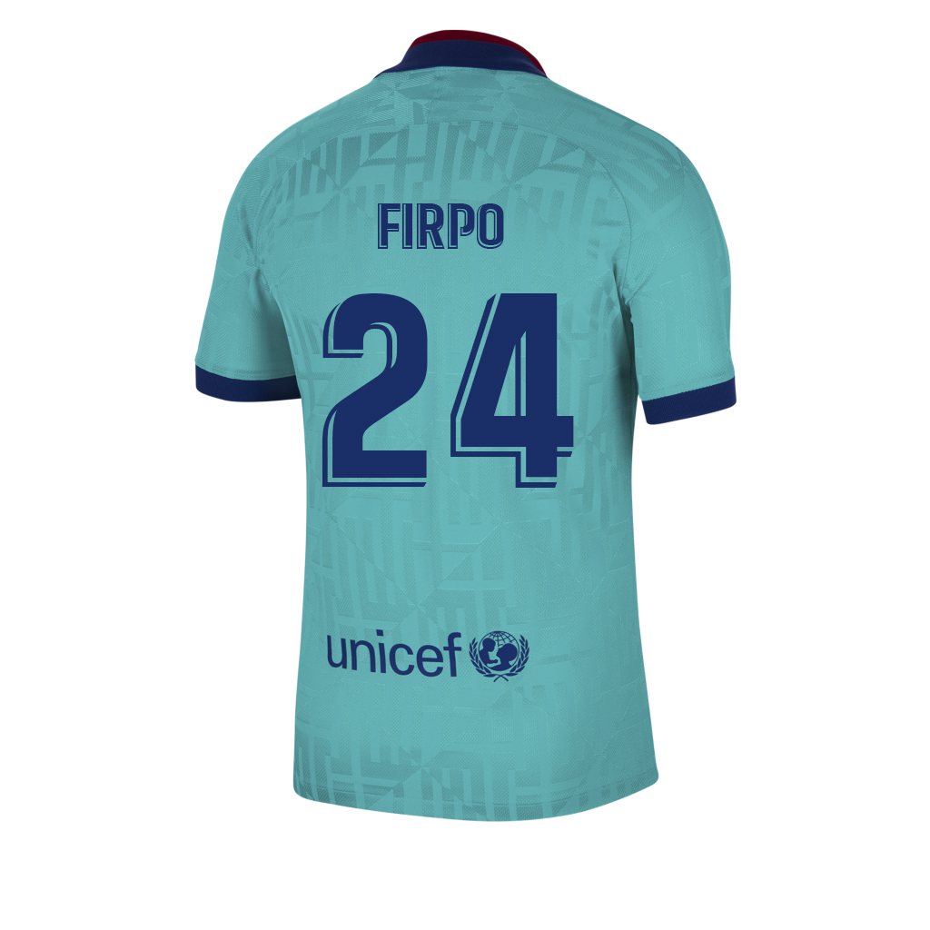 Kinder Fußball Junior Firpo 24 Ausweichtrikot Blau Trikot 2019/20 Hemd