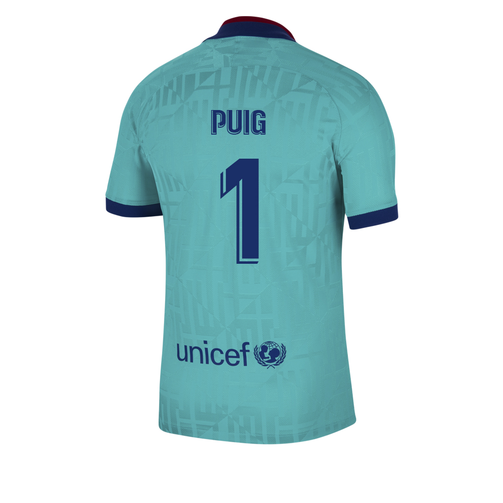 Kinder Fußball Sergi Puig 1 Ausweichtrikot Blau Trikot 2019/20 Hemd