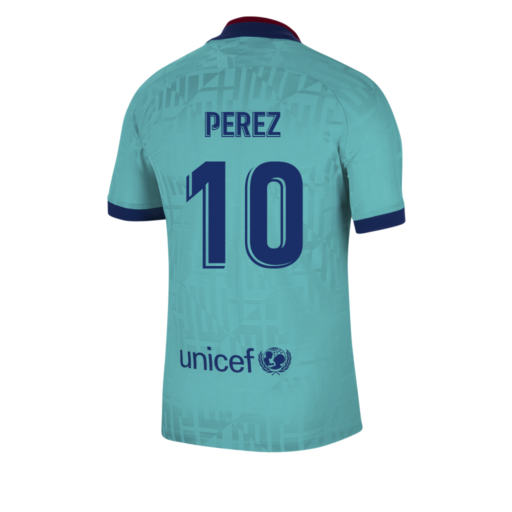 Kinder Fußball Carles Perez 10 Ausweichtrikot Blau Trikot 2019/20 Hemd