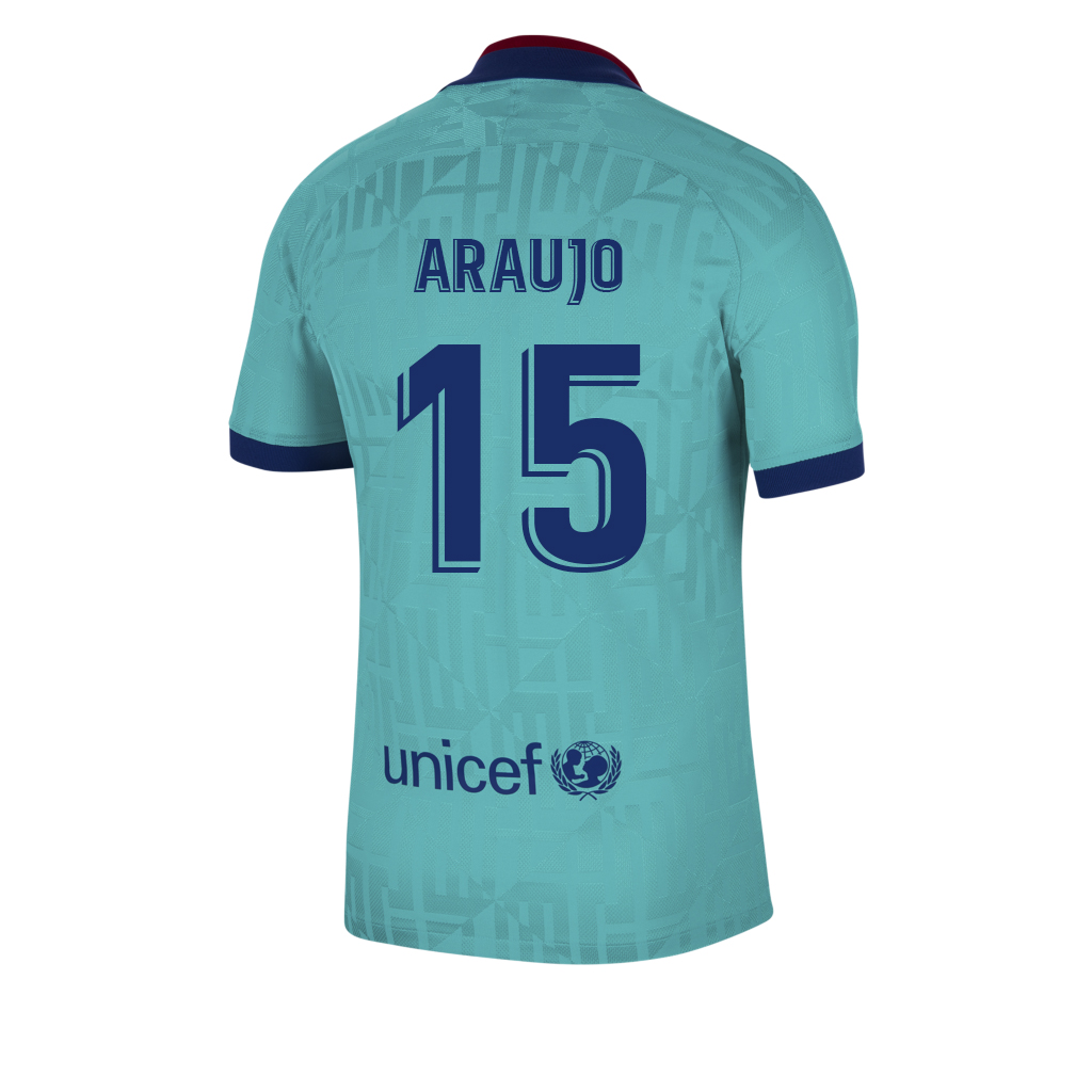 Kinder Fußball Ronald Araujo 15 Ausweichtrikot Blau Trikot 2019/20 Hemd