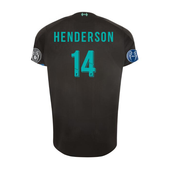 Kinder Fußball Henderson 14 Ausweichtrikot Schwarz Trikot 2019/20 Hemd