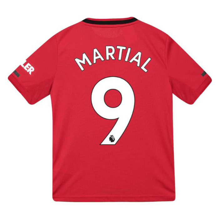 Kinder Fußball Anthony Martial 9 Heimtrikot Rot Trikot 2019/20 Hemd