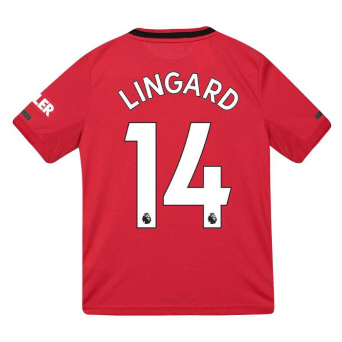Kinder Fußball Jesse Lingard 14 Heimtrikot Rot Trikot 2019/20 Hemd