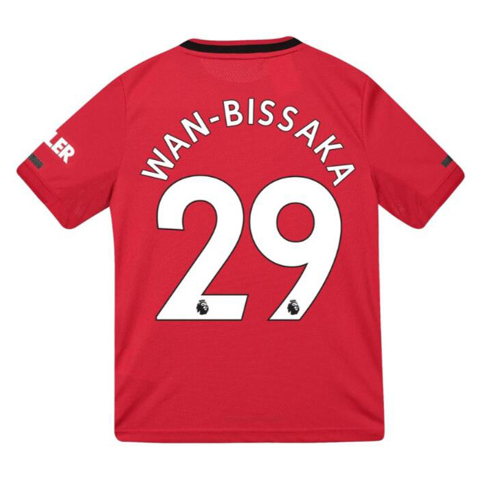 Kinder Fußball Aaron Wan-bissaka 29 Heimtrikot Rot Trikot 2019/20 Hemd