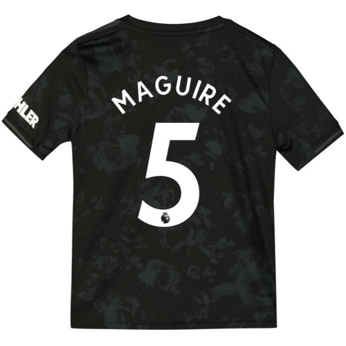 Kinder Fußball Harry Maguire 5 Ausweichtrikot Schwarz Trikot 2019/20 Hemd