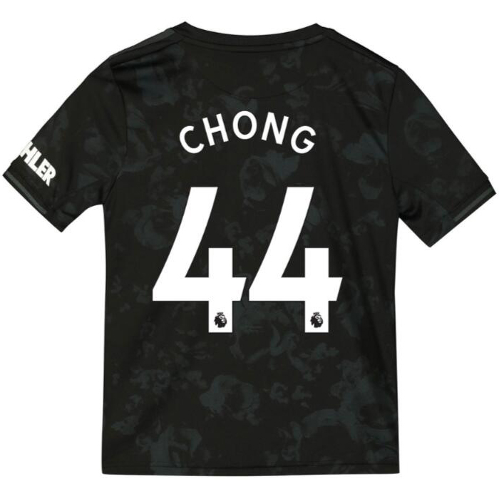 Kinder Fußball Tahith Chong 44 Ausweichtrikot Schwarz Trikot 2019/20 Hemd