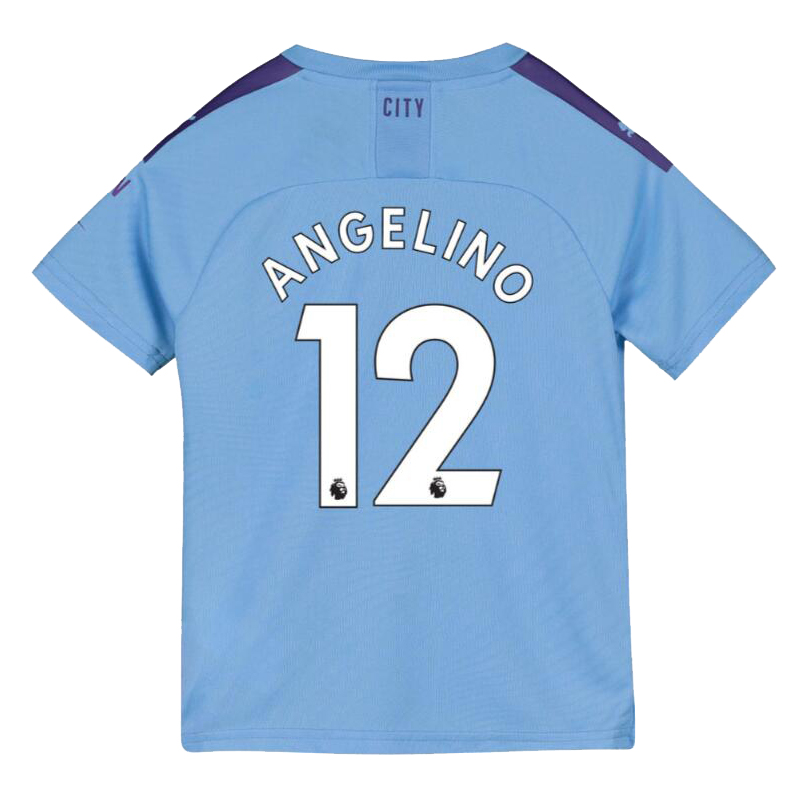 Kinder Fußball Angelino 12 Heimtrikot Blau Trikot 2019/20 Hemd