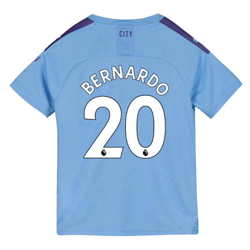 Kinder Fußball Bernardo Silva 20 Heimtrikot Blau Trikot 2019/20 Hemd