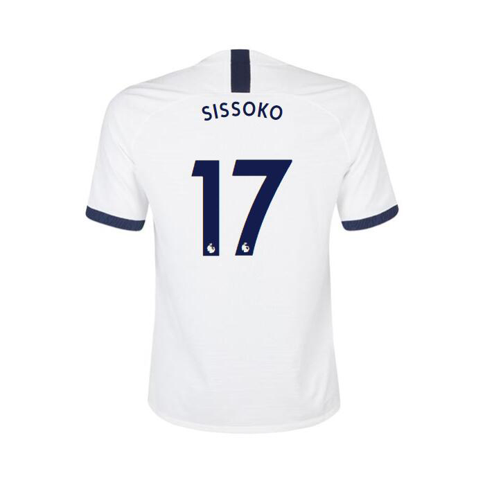 Kinder Fußball Moussa Sissoko 17 Heimtrikot Weiß Trikot 2019/20 Hemd