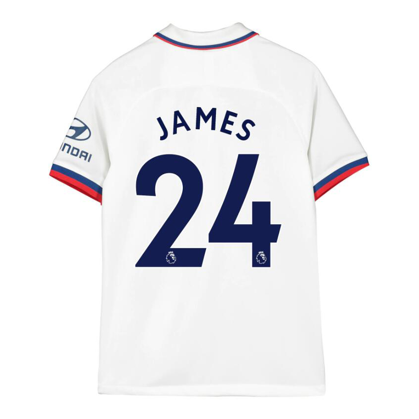 Kinder Fußball James 24 Auswärtstrikot Weiß Trikot 2019/20 Hemd