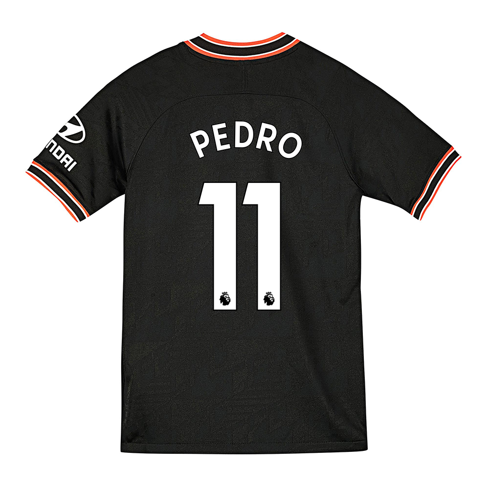 Kinder Fußball Pedro 11 Ausweichtrikot Schwarz Trikot 2019/20 Hemd