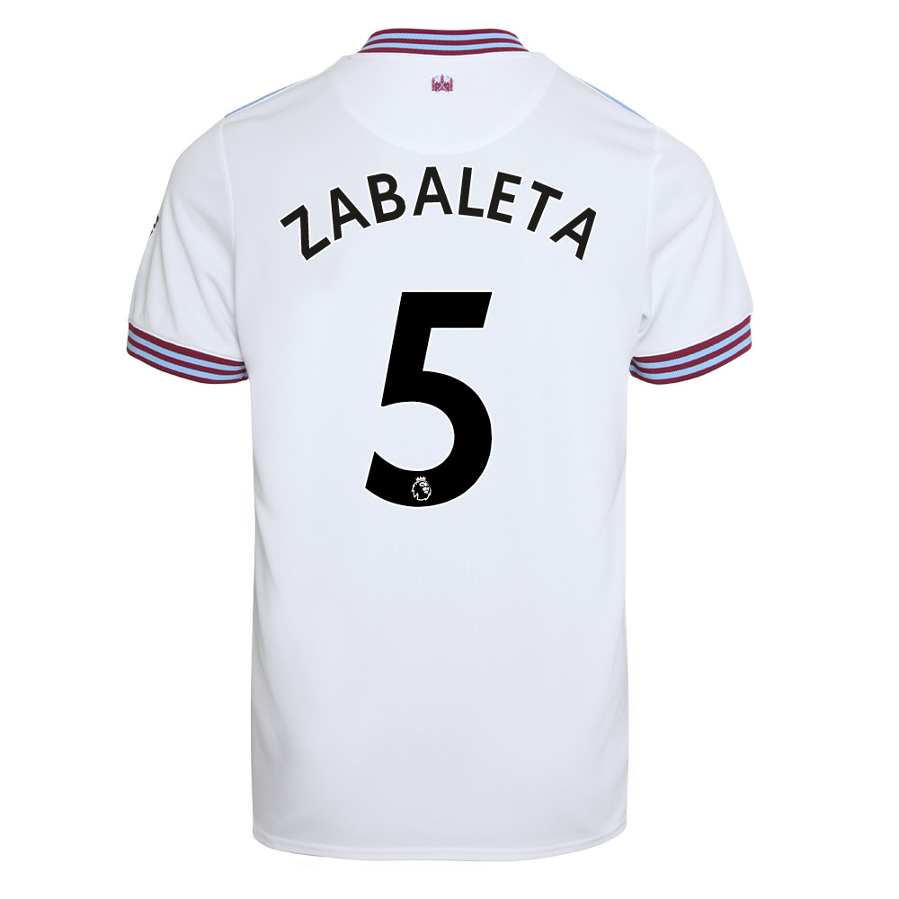Kinder Fußball Pablo Zabaleta 5 Auswärtstrikot Weiß Trikot 2019/20 Hemd
