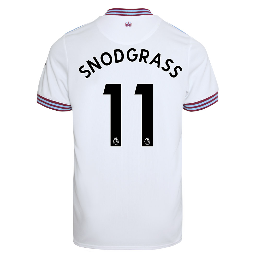 Kinder Fußball Robert Snodgrass 11 Auswärtstrikot Weiß Trikot 2019/20 Hemd