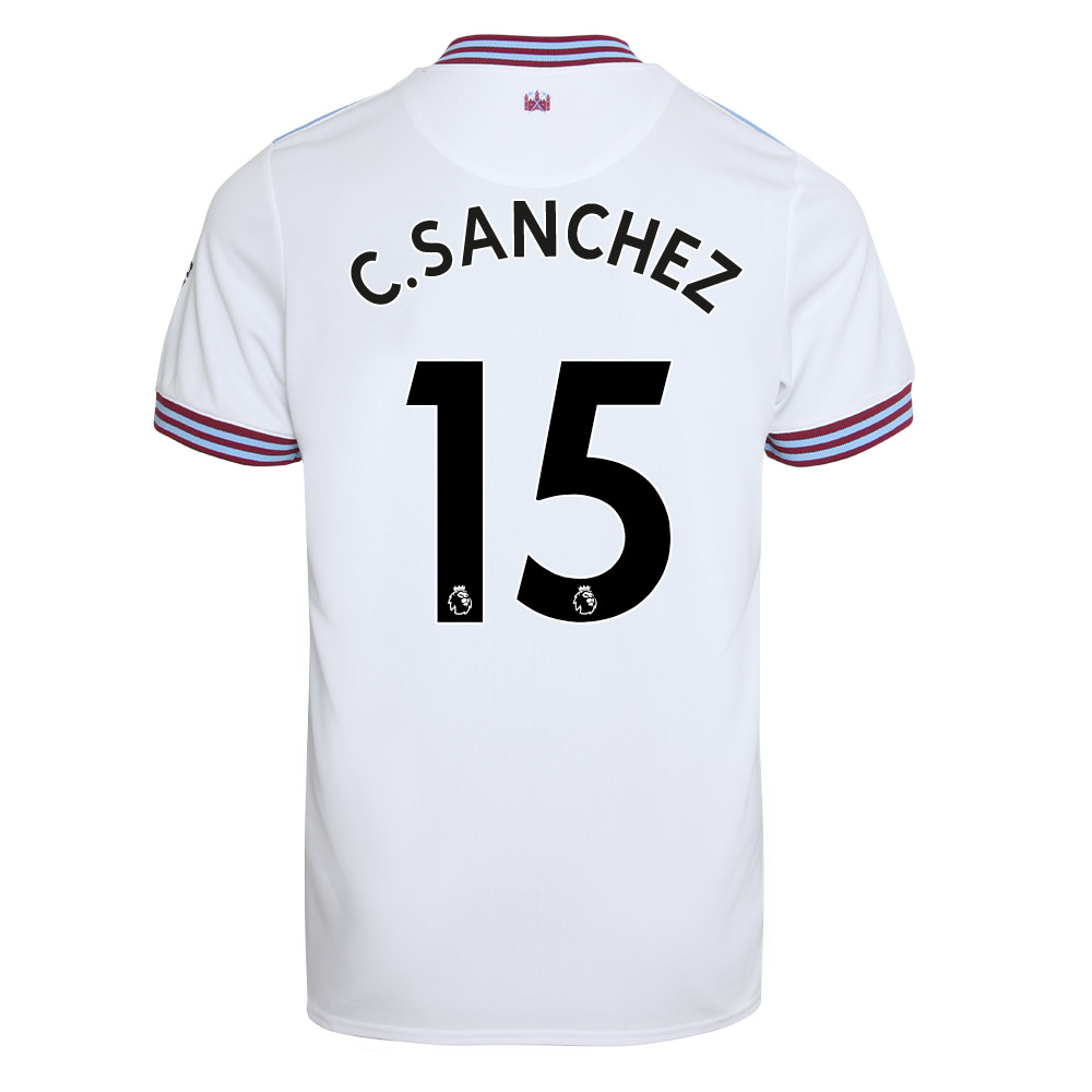Kinder Fußball Carlos Sanchez 15 Auswärtstrikot Weiß Trikot 2019/20 Hemd