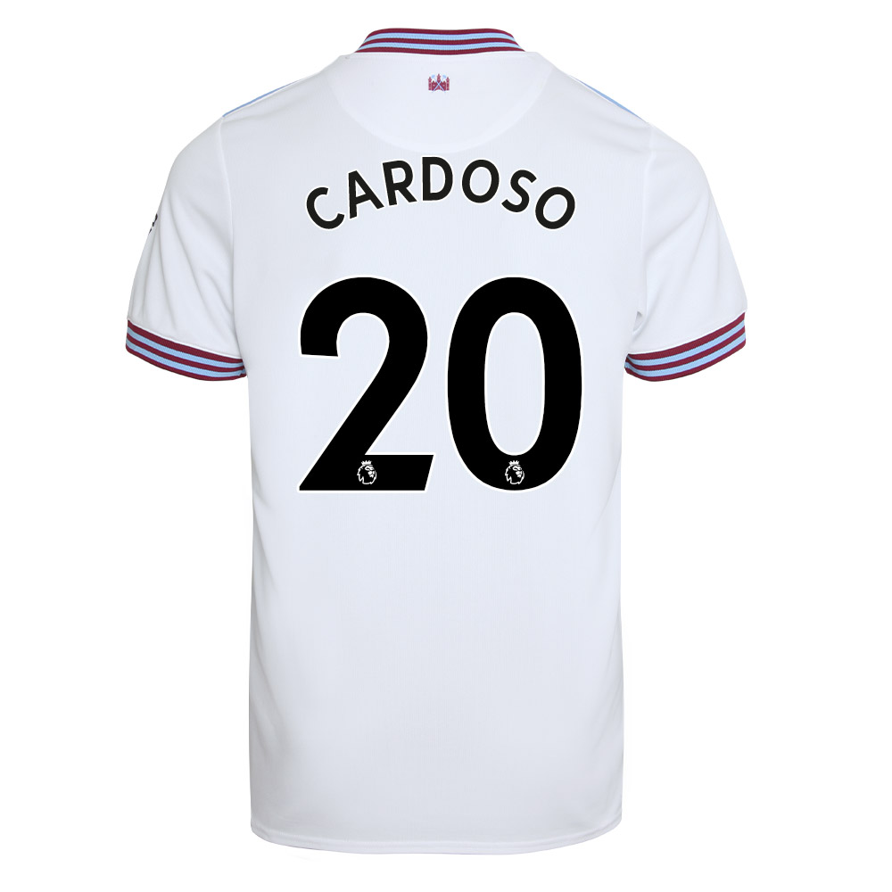 Kinder Fußball Goncalo Cardoso 20 Auswärtstrikot Weiß Trikot 2019/20 Hemd
