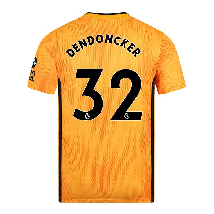 Kinder Fußball Leander Dendoncker 32 Heimtrikot Gelb Trikot 2019/20 Hemd