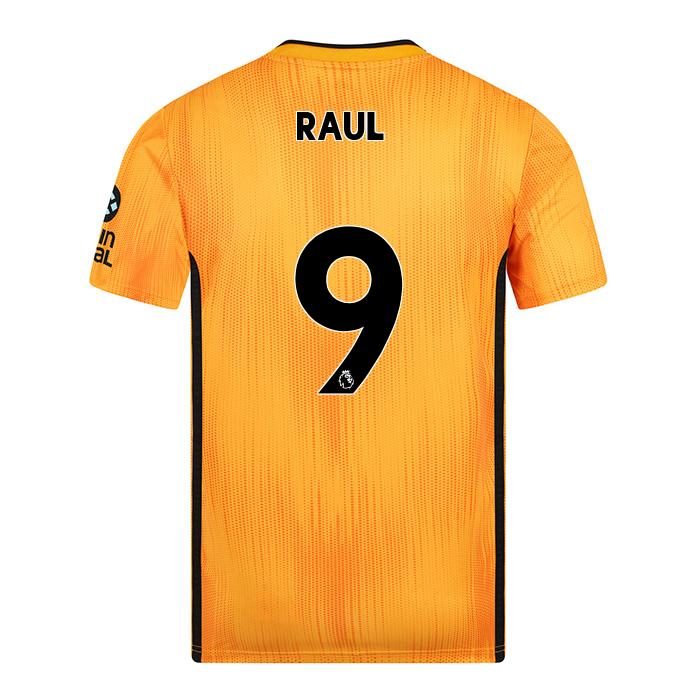 Kinder Fußball Raul Jimenez 9 Heimtrikot Gelb Trikot 2019/20 Hemd