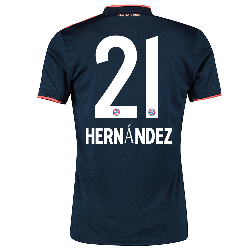Kinder Fußball Lucas Hernandez 21 Ausweichtrikot Marine Trikot 2019/20 Hemd