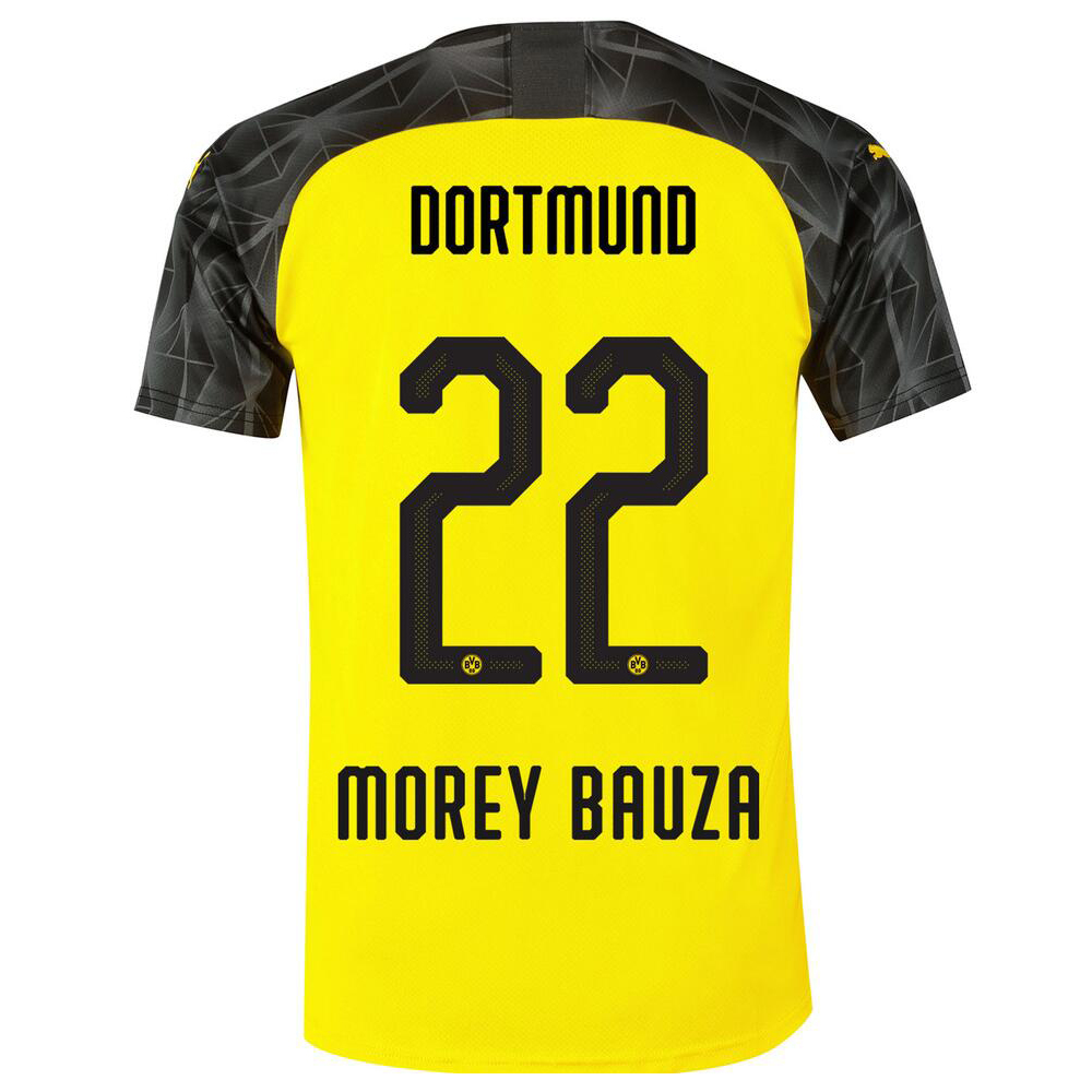 Kinder Fußball Morey Bauza 22 Memento Gelb Schwarz Trikot 2019/20 Hemd