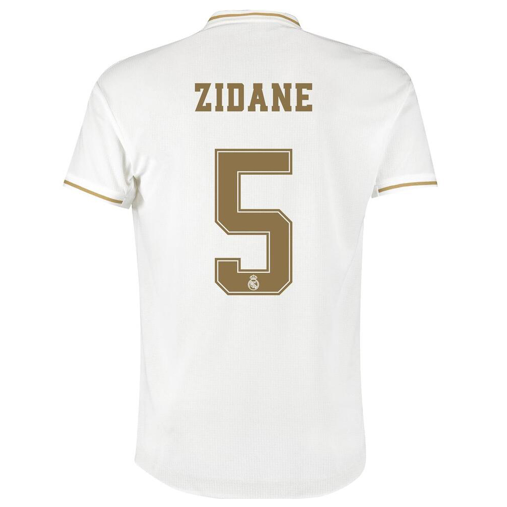 Kinder Fußball Zinedine Zidane 5 Heimtrikot Weiß Trikot 2019/20 Hemd