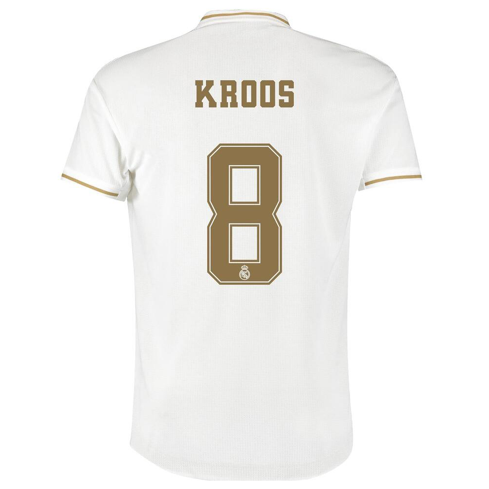 Kinder Fußball Toni Kroos 8 Heimtrikot Weiß Trikot 2019/20 Hemd