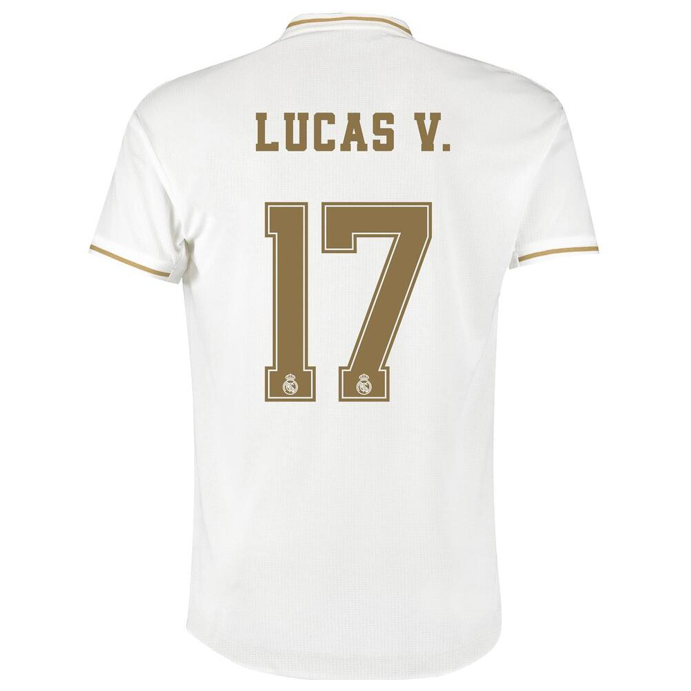 Kinder Fußball Lucas Vazquez 17 Heimtrikot Weiß Trikot 2019/20 Hemd