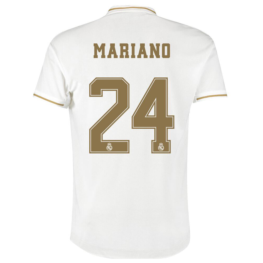 Kinder Fußball Mariano Diaz 24 Heimtrikot Weiß Trikot 2019/20 Hemd