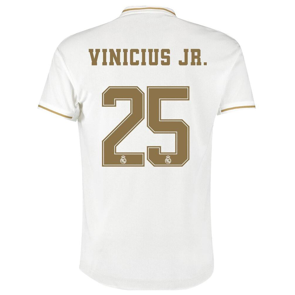 Kinder Fußball Vinicius Jr 25 Heimtrikot Weiß Trikot 2019/20 Hemd