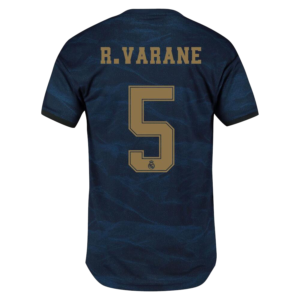 Kinder Fußball Raphael Varane 5 Auswärtstrikot Marine Trikot 2019/20 Hemd