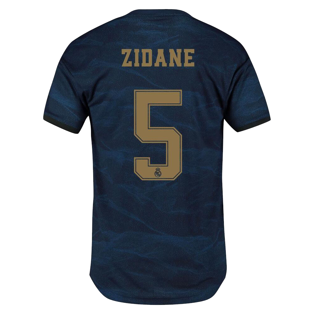 Kinder Fußball Zinedine Zidane 5 Auswärtstrikot Marine Trikot 2019/20 Hemd