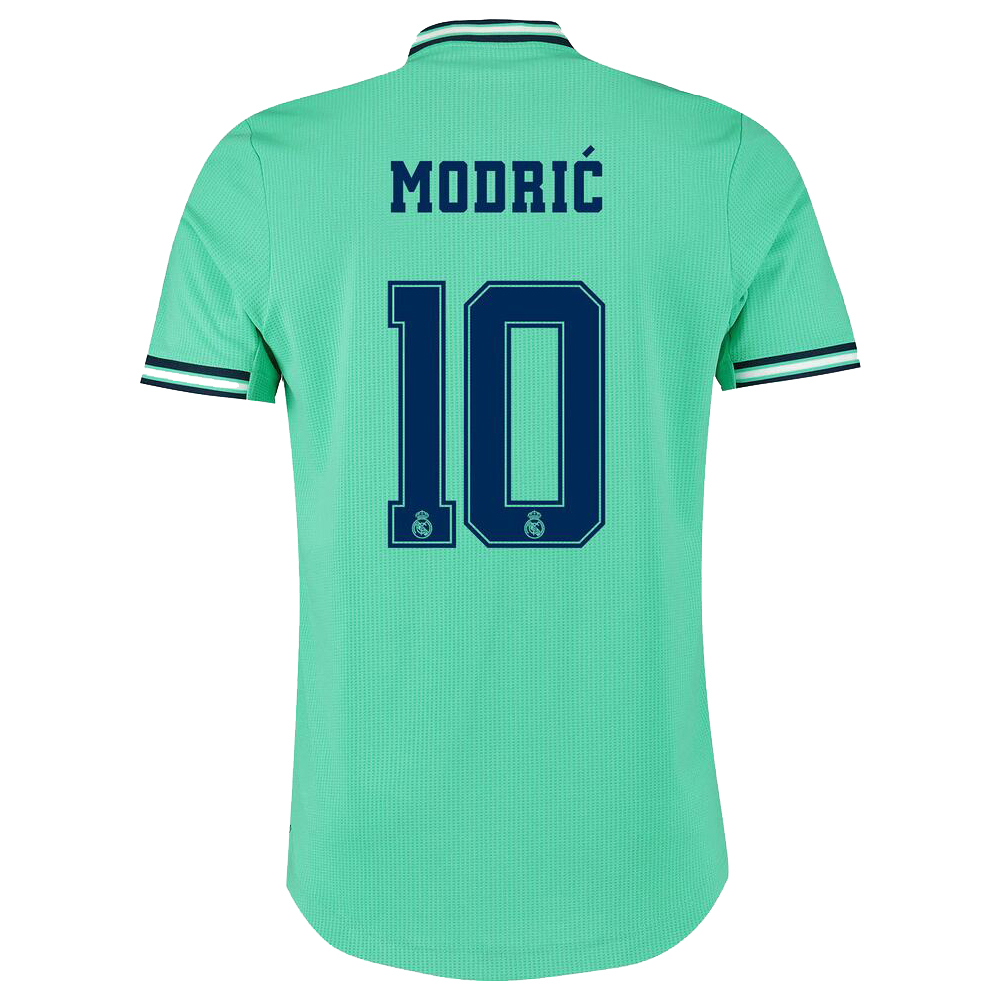 Kinder Fußball Luka Modric 10 Ausweichtrikot Grün Trikot 2019/20 Hemd
