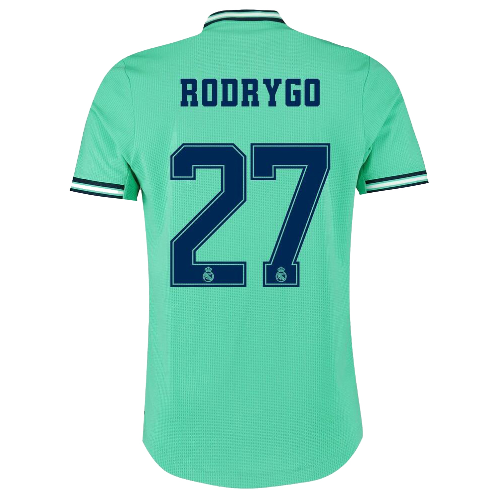 Kinder Fußball Rodrygo 27 Ausweichtrikot Grün Trikot 2019/20 Hemd