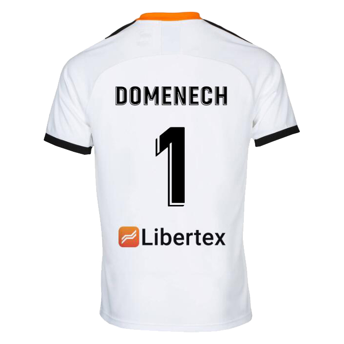Kinder Fußball Jaume Domenech 1 Heimtrikot Weiß Trikot 2019/20 Hemd