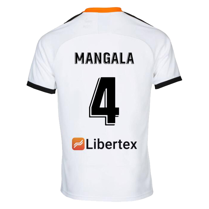 Kinder Fußball Eliaquim Mangala 4 Heimtrikot Weiß Trikot 2019/20 Hemd