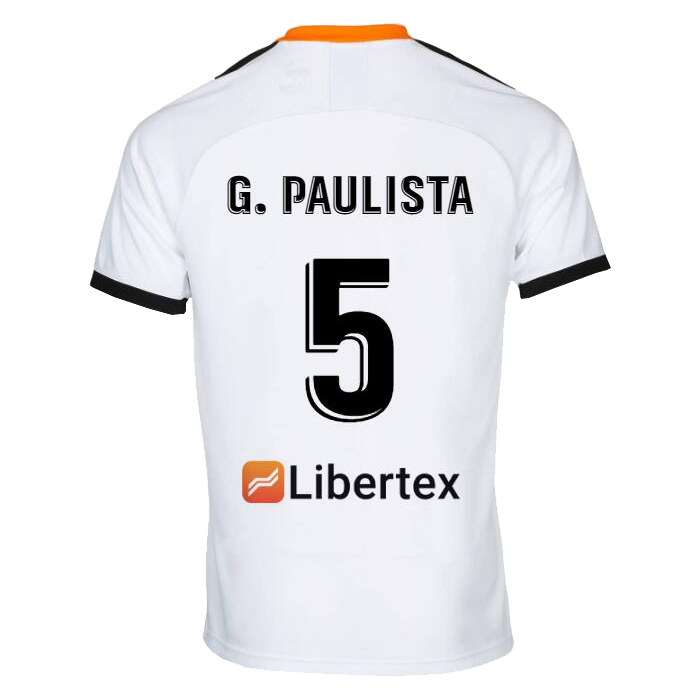Kinder Fußball Gabriel Paulista 5 Heimtrikot Weiß Trikot 2019/20 Hemd