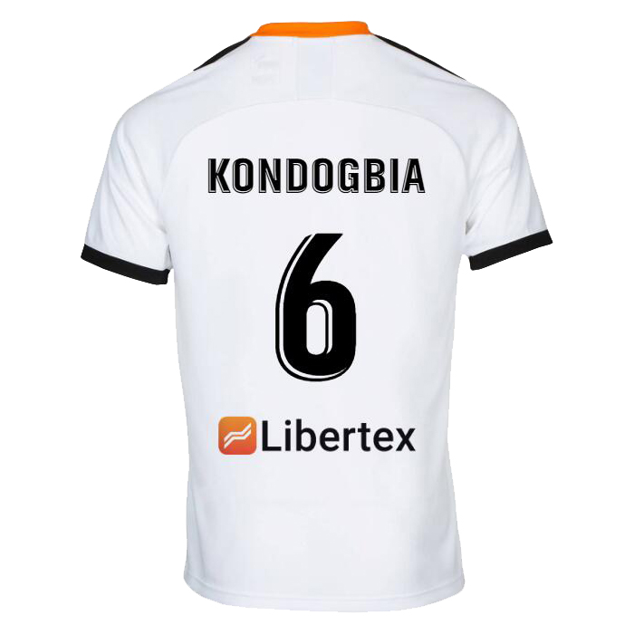 Kinder Fußball Geoffrey Kondogbia 6 Heimtrikot Weiß Trikot 2019/20 Hemd