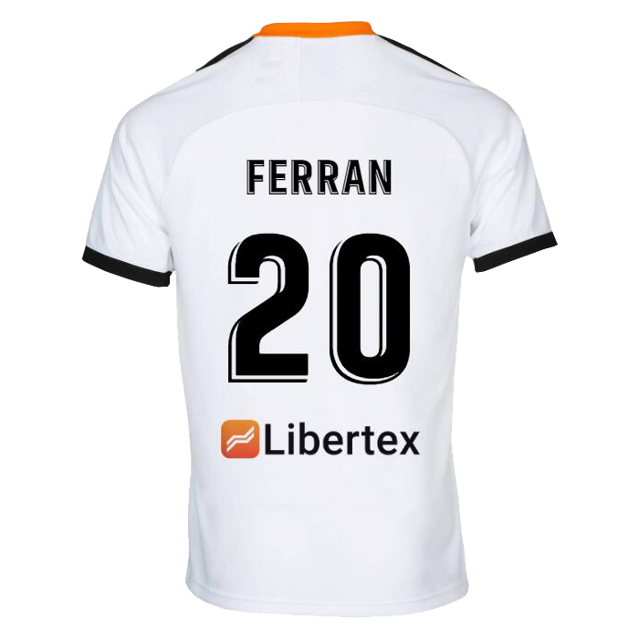 Kinder Fußball Ferran Torres 20 Heimtrikot Weiß Trikot 2019/20 Hemd