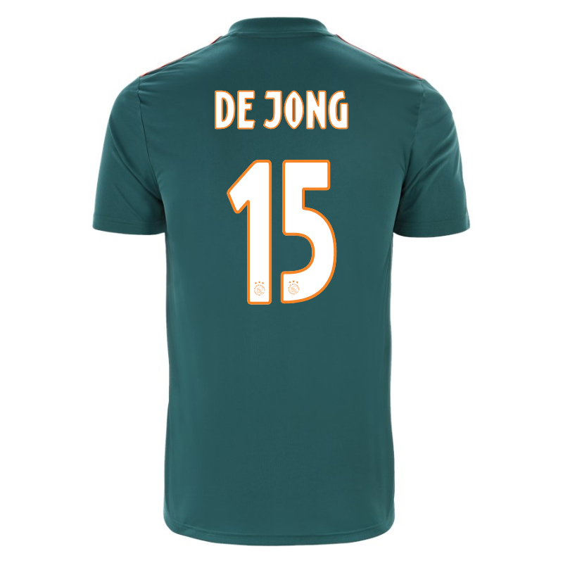 Kinder Fußball Siem De Jong 15 Auswärtstrikot Grün Trikot 2019/20 Hemd