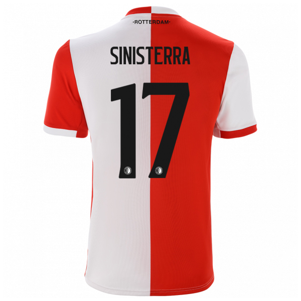 Kinder Fußball Luis Sinisterra 17 Heimtrikot Rot-Weiss Trikot 2019/20 Hemd