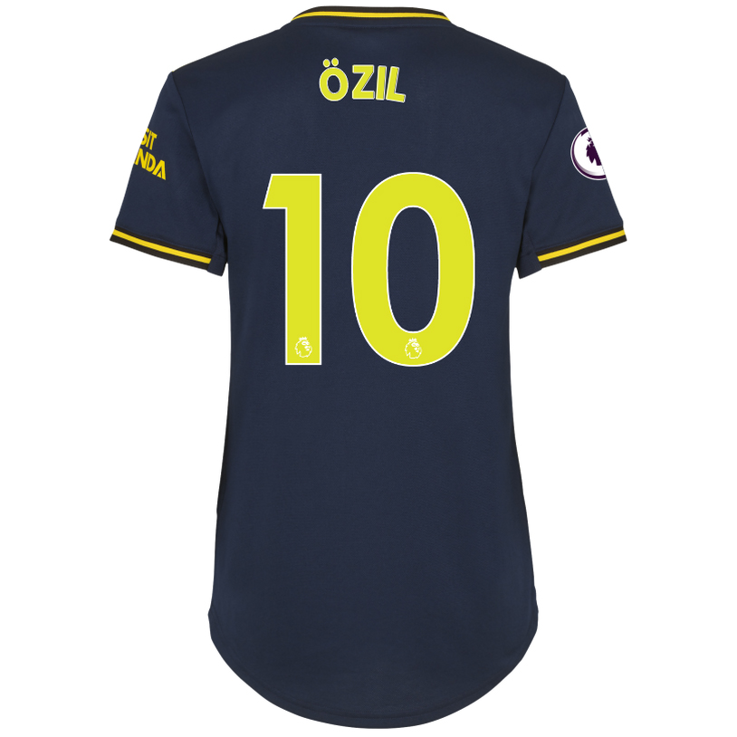Damen Fußball Mesut Özil 10 Ausweichtrikot Dunkelblau Trikot 2019/20 Hemd