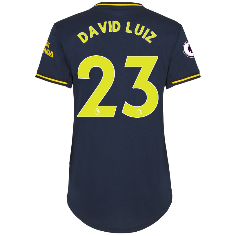 Damen Fußball David Luiz 23 Ausweichtrikot Dunkelblau Trikot 2019/20 Hemd