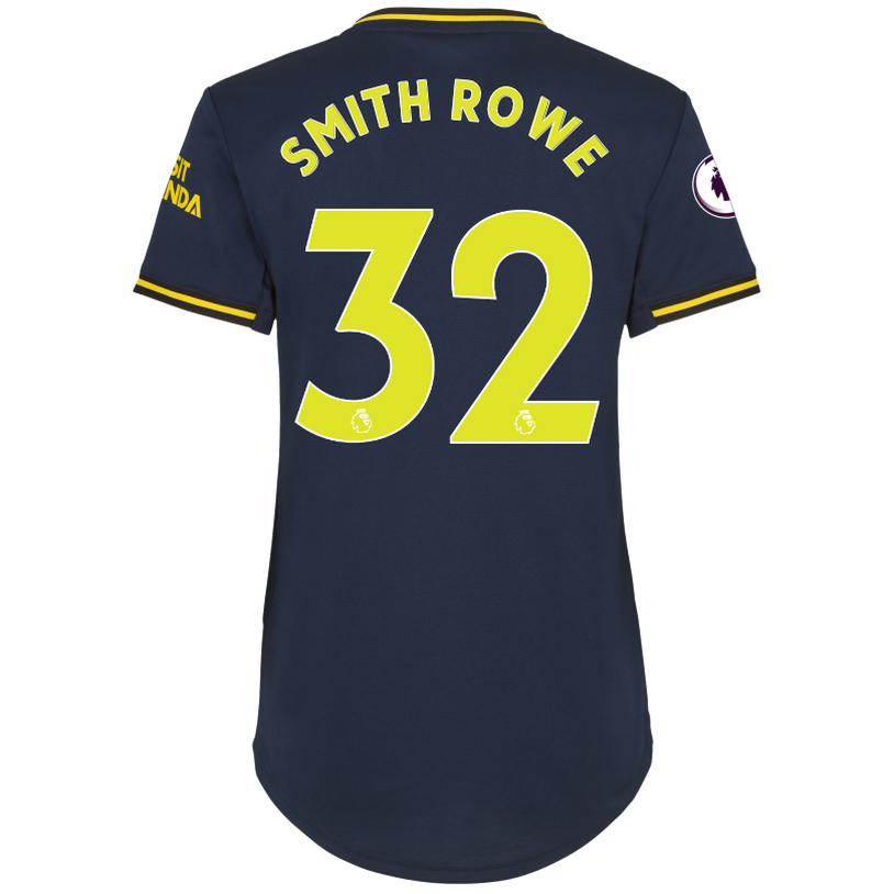 Damen Fußball Smith Rowe 32 Ausweichtrikot Dunkelblau Trikot 2019/20 Hemd
