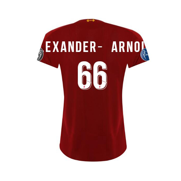 Damen Fußball Trent Alexander-arnold 66 Heimtrikot Rot Trikot 2019/20 Hemd