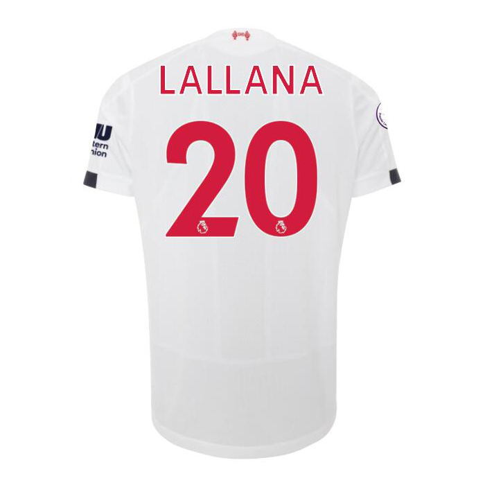 Damen Fußball Adam Lallana 20 Auswärtstrikot Weiß Trikot 2019/20 Hemd