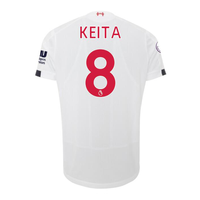 Damen Fußball Naby Keita 8 Auswärtstrikot Weiß Trikot 2019/20 Hemd