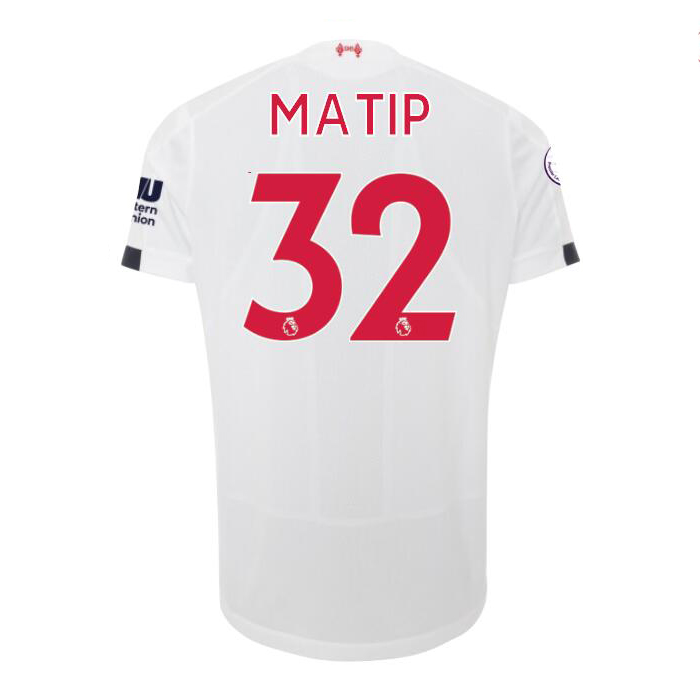 Damen Fußball Joel Matip 32 Auswärtstrikot Weiß Trikot 2019/20 Hemd