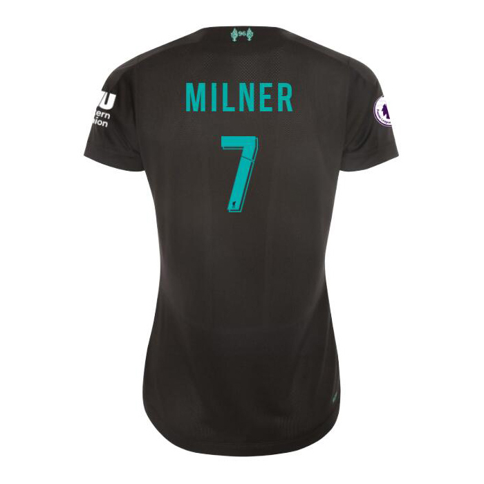 Damen Fußball James Milner 7 Ausweichtrikot Schwarz Trikot 2019/20 Hemd