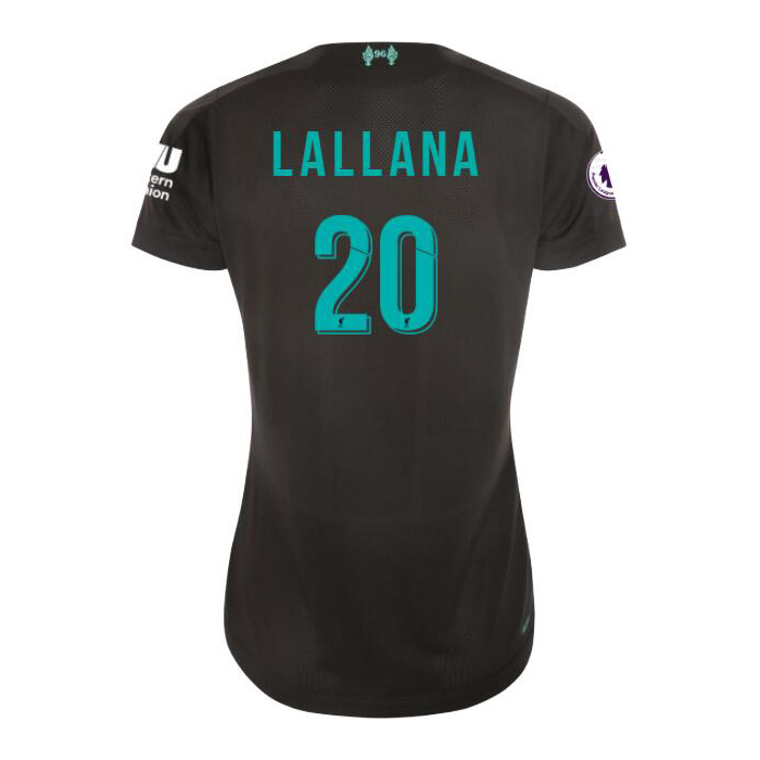 Damen Fußball Adam Lallana 20 Ausweichtrikot Schwarz Trikot 2019/20 Hemd