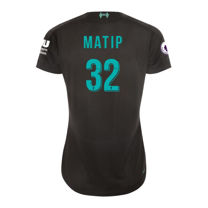 Damen Fußball Joel Matip 32 Ausweichtrikot Schwarz Trikot 2019/20 Hemd